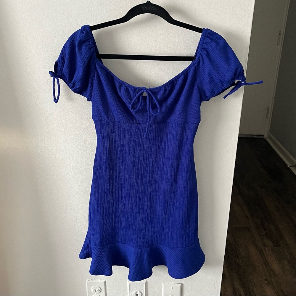 Blue Bodycon Mini Dress